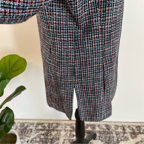 Vintage Liz Claiborne power suit blazer 80’s tweed multicolored with pockets 🔥 - Picture 5 of 11